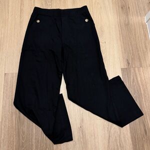 Elegant Black Women's Wide Leg Pants size Large